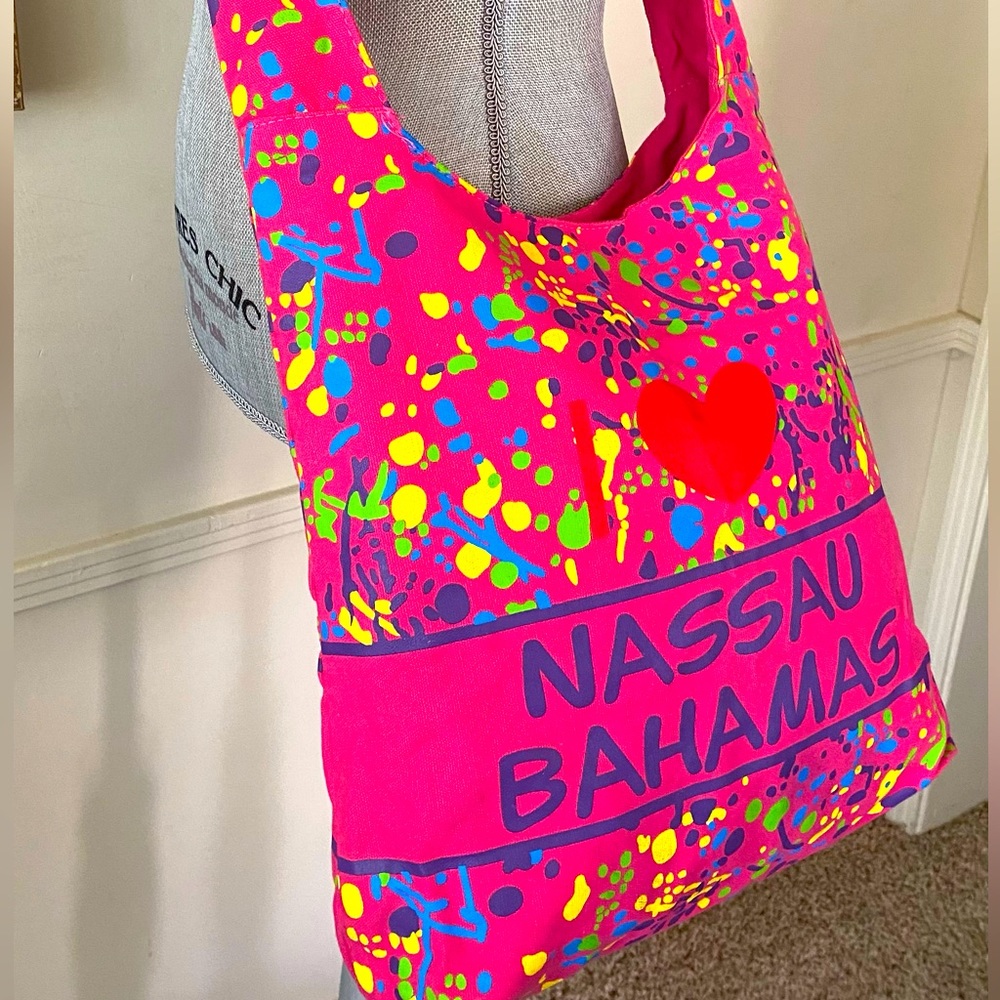 I ❤️ NASSAU BAHAMAS CROSSBODY BAG TRAVEL BAG BEACH BAG 🌟NEW🌟